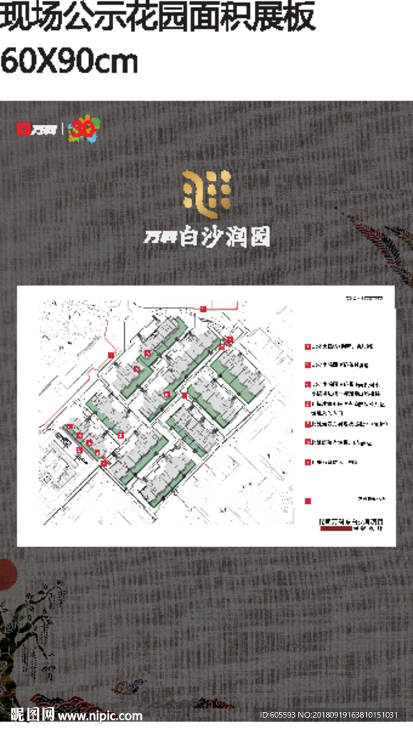 花园公式展板