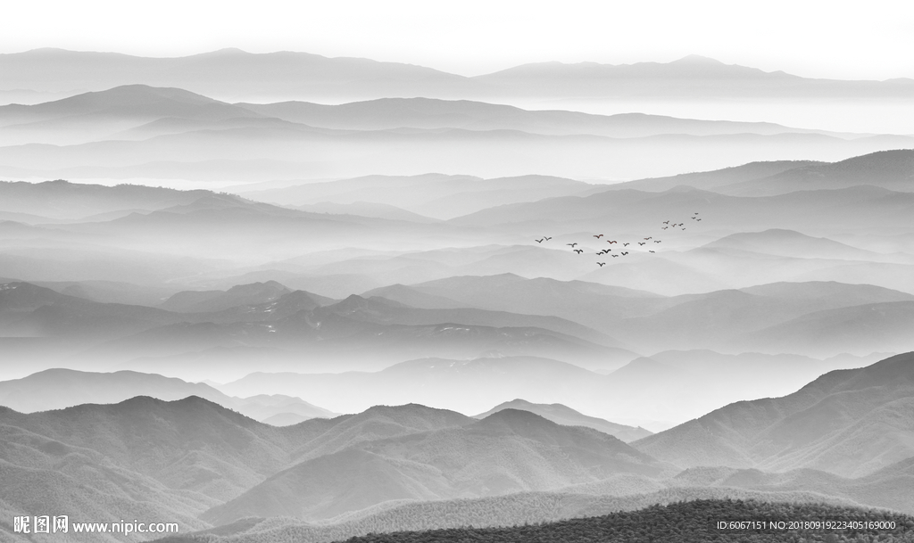 水墨山水画