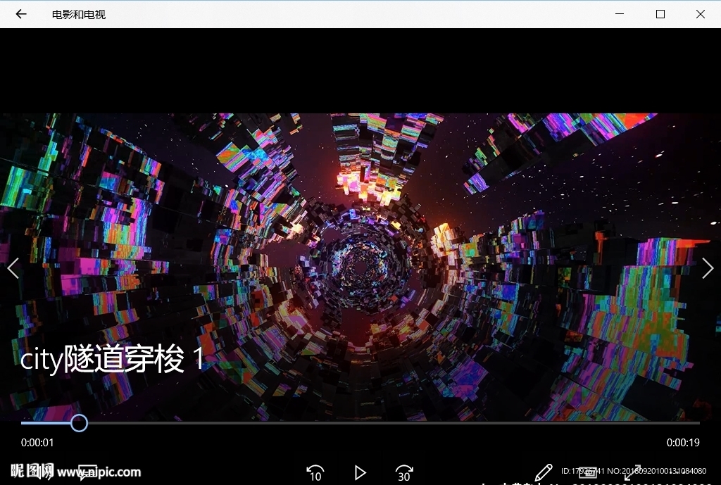 空间穿梭视频动态背景特效素材