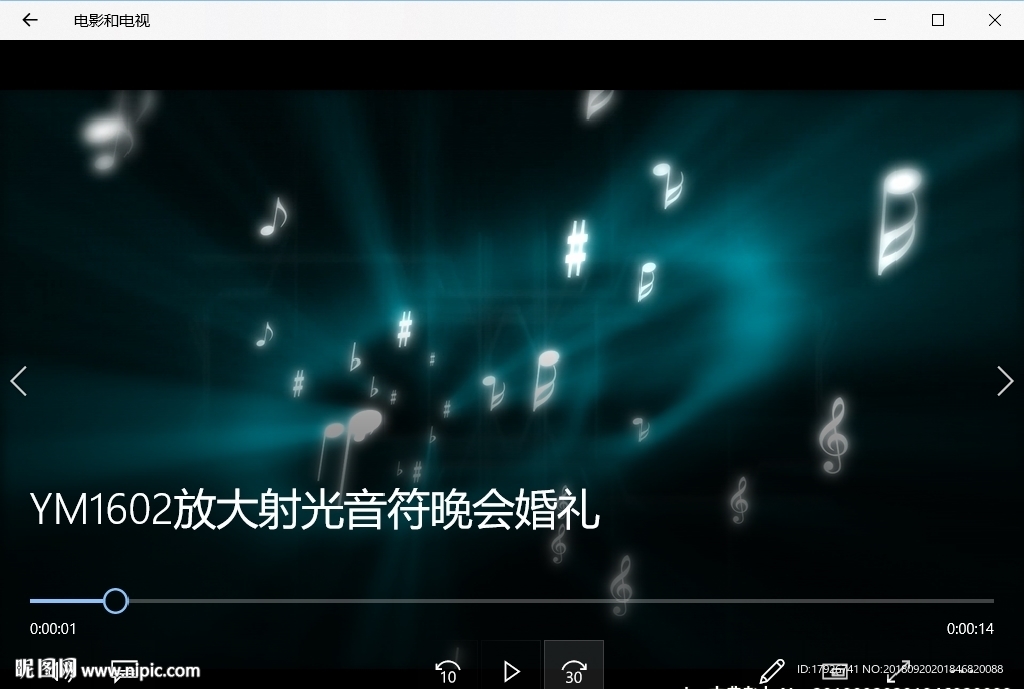 卡通音乐音符视频动态背景特效素