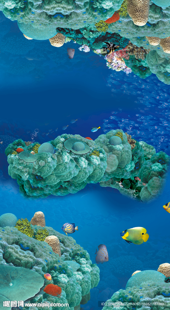 玄关 3d玄关 海底