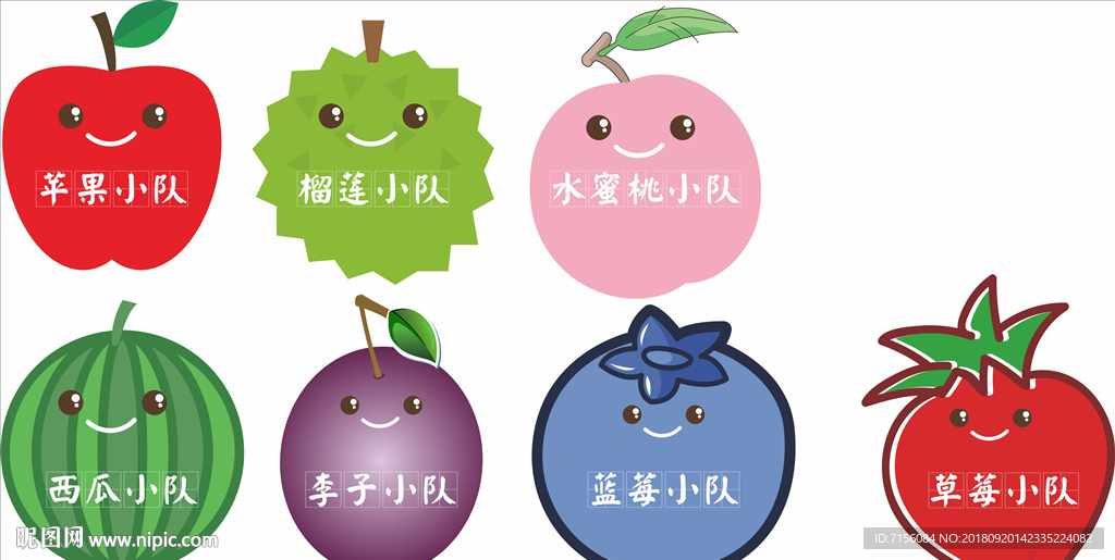 卡通水果