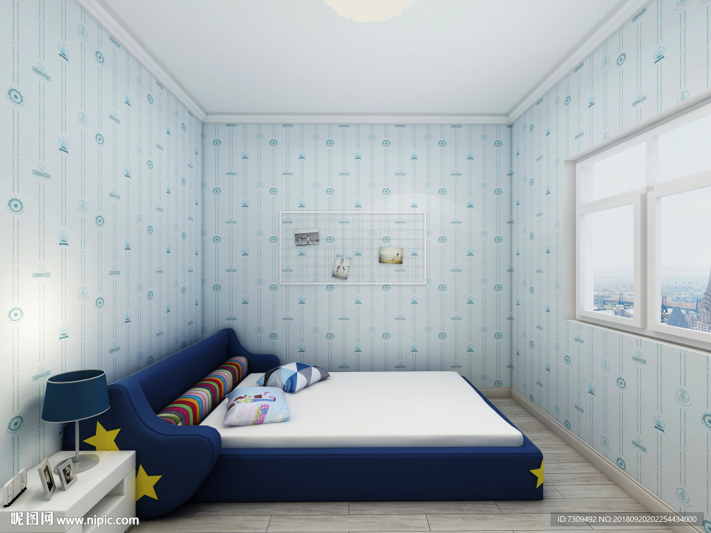 现代简约风格儿童房装修效果图