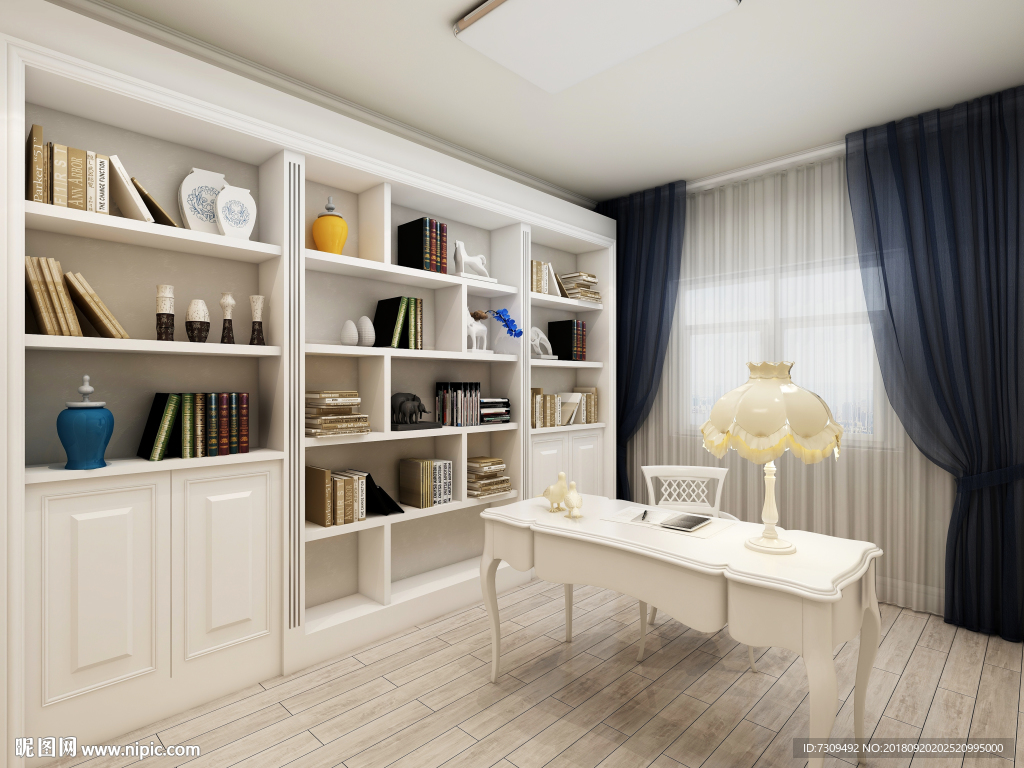 现代简约家装书房装修效果图