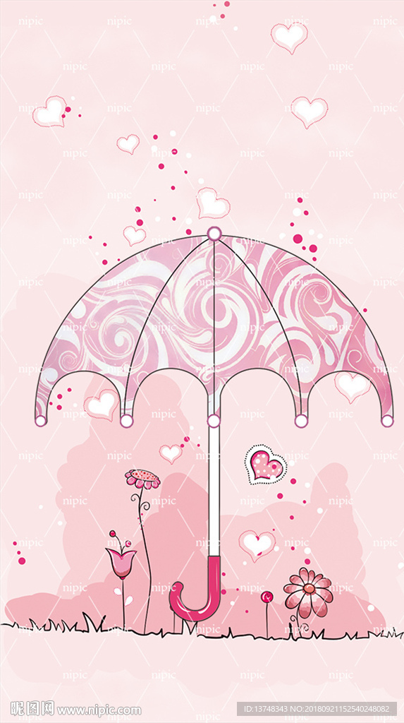 雨伞卡通壁纸
