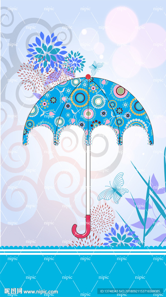 梦幻雨伞壁纸