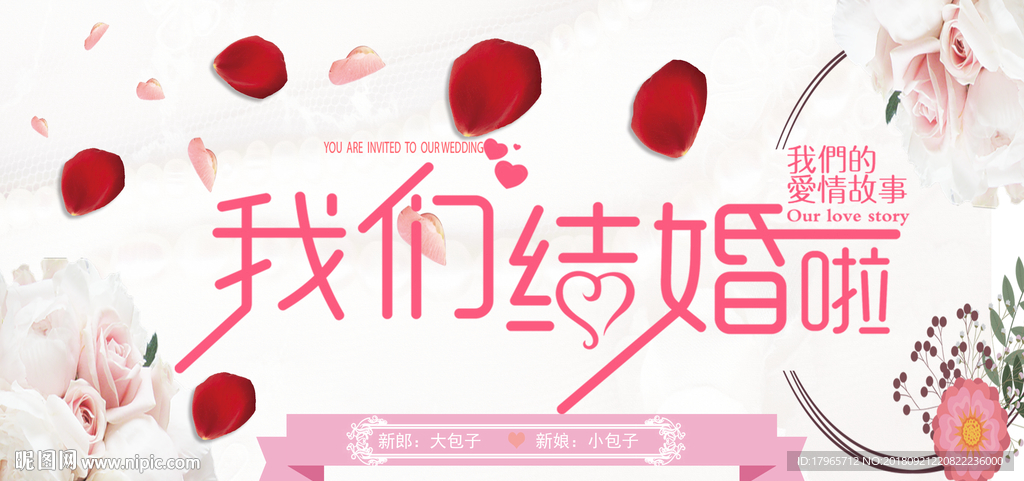婚礼展板