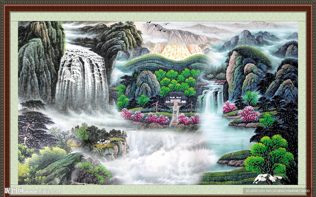 巨幅山水画
