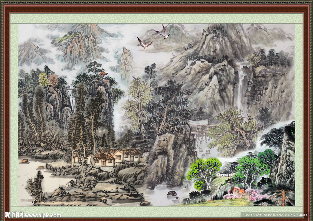 巨幅山水画