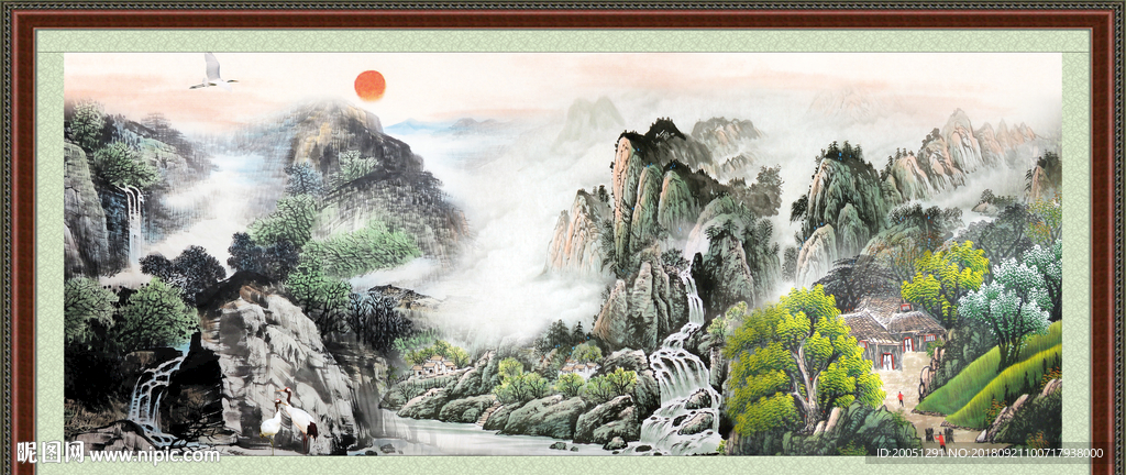 巨幅山水画