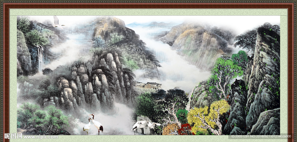 巨幅山水画