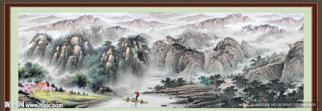 巨幅山水画