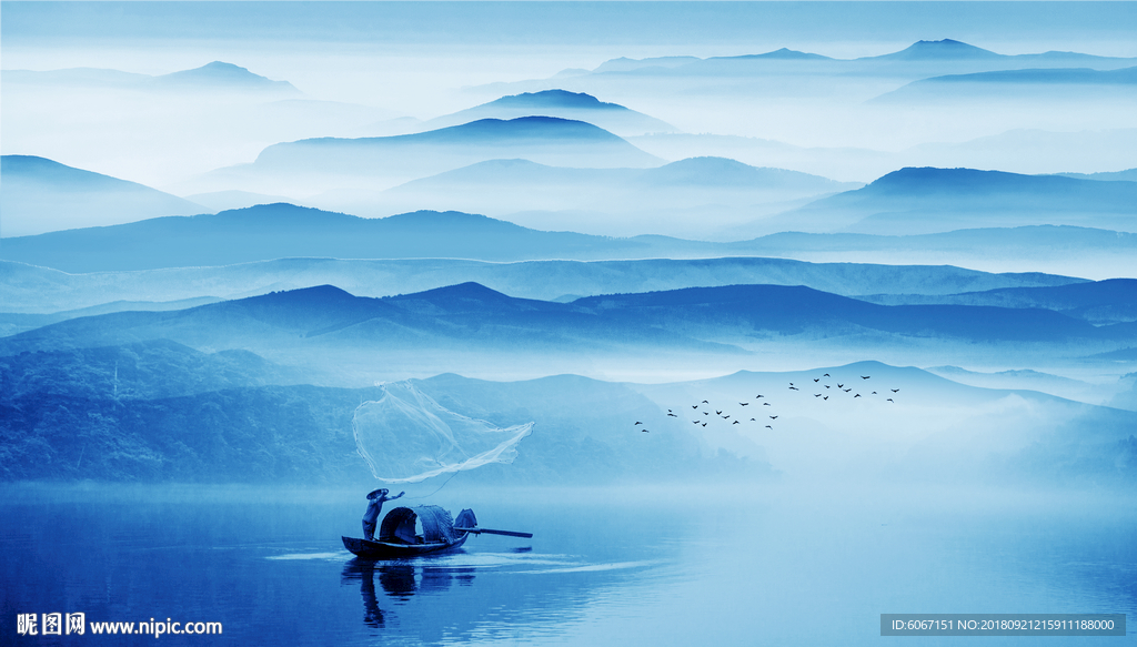 水墨山水画