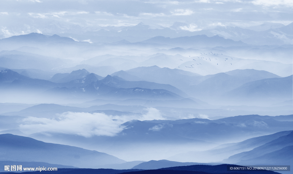 水墨山水画