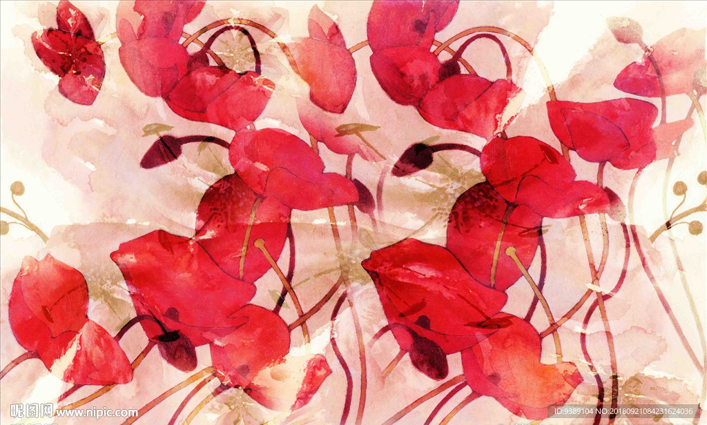 花卉油画