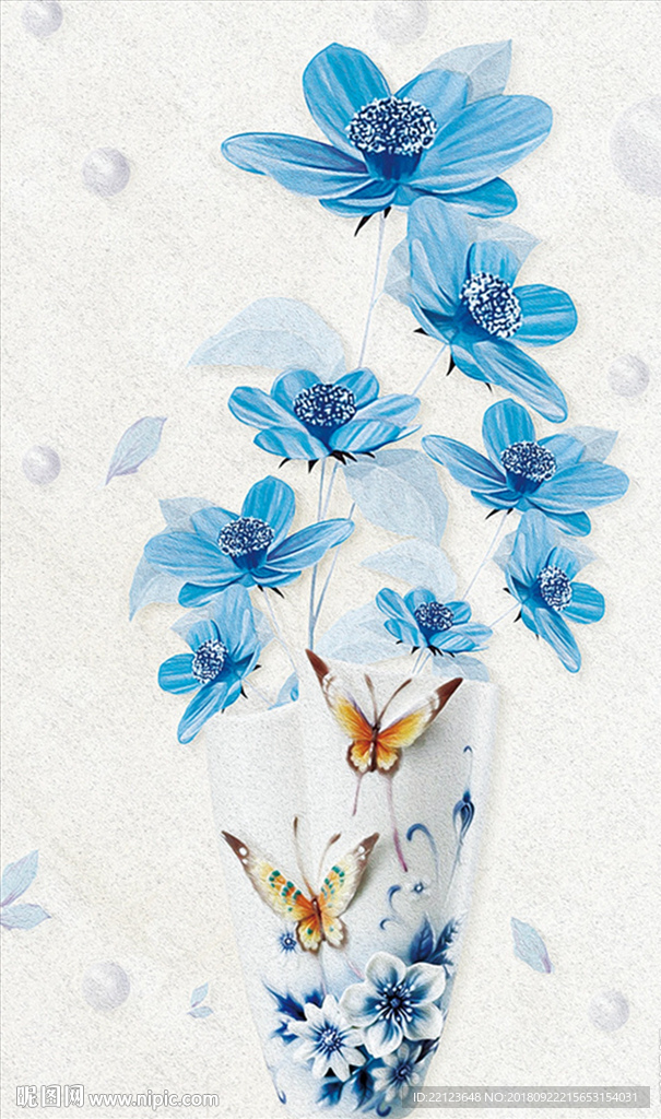 花瓶花卉装饰画