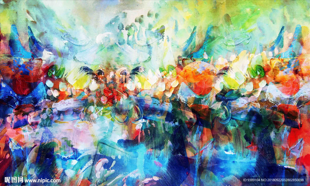 抽象油画