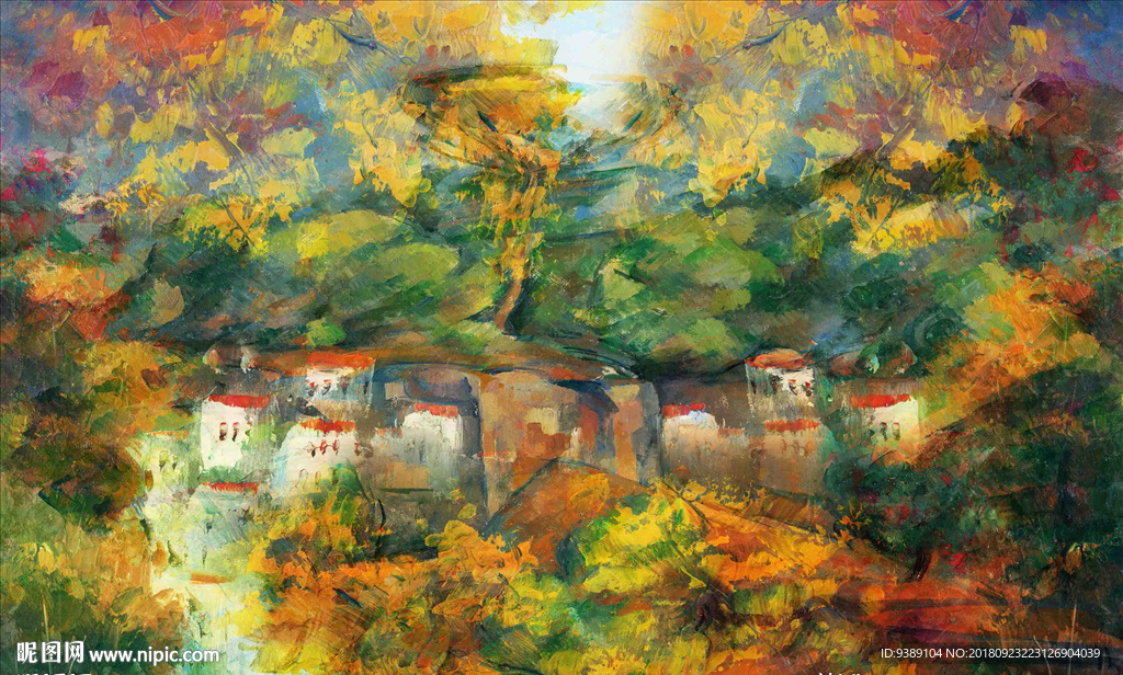 抽象油画