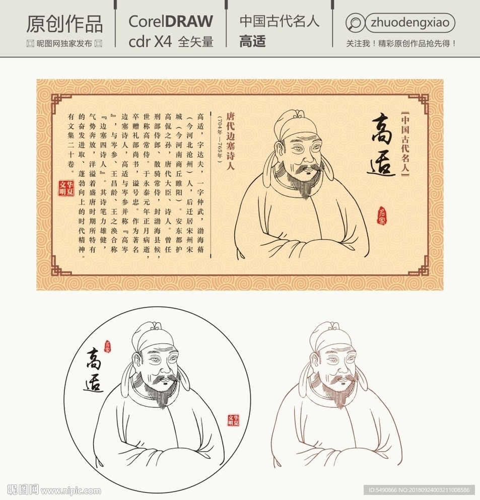 中国古代名人 高适