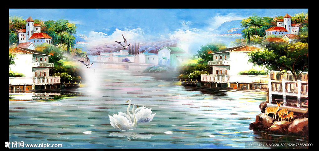 地中海油画