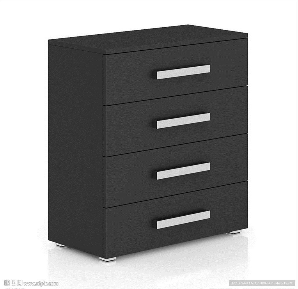 卧室家具模型 床模型 柜子模型