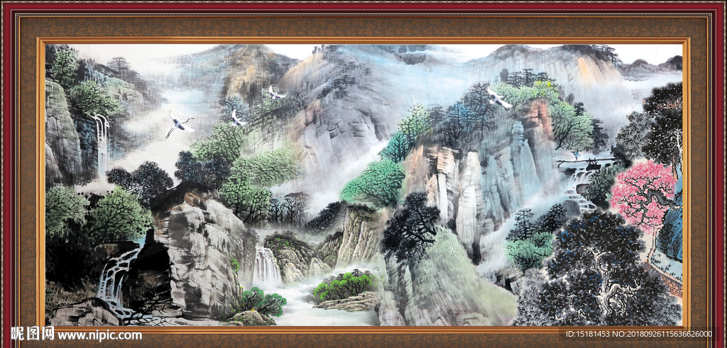 山水风景画图