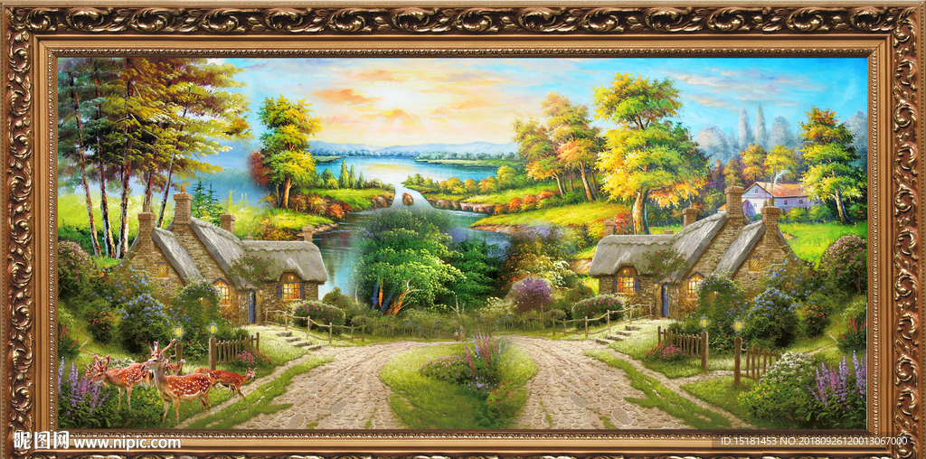 山水油画