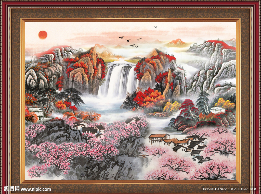 巨幅山水画