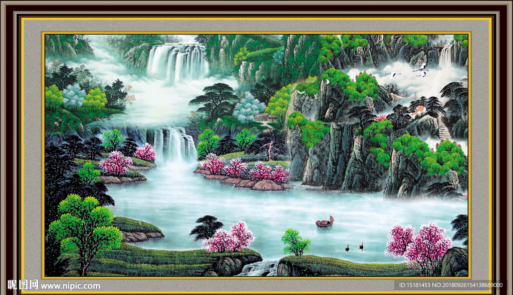 巨幅山水画