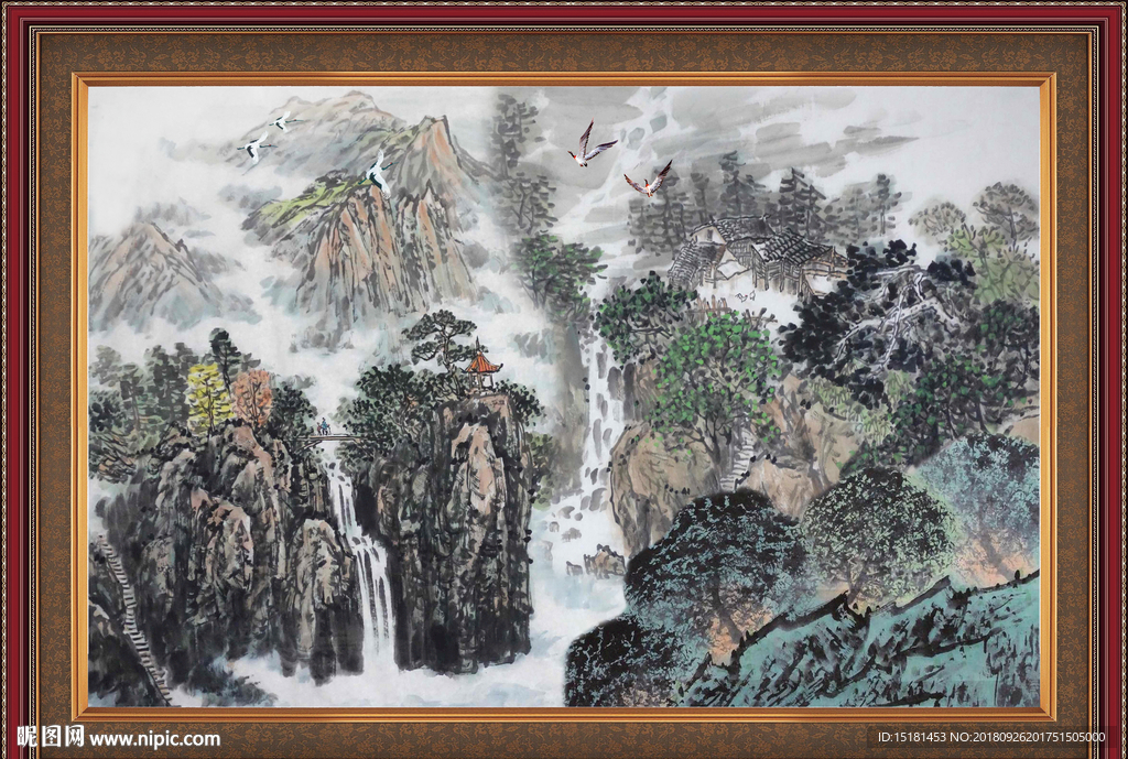 巨幅山水画