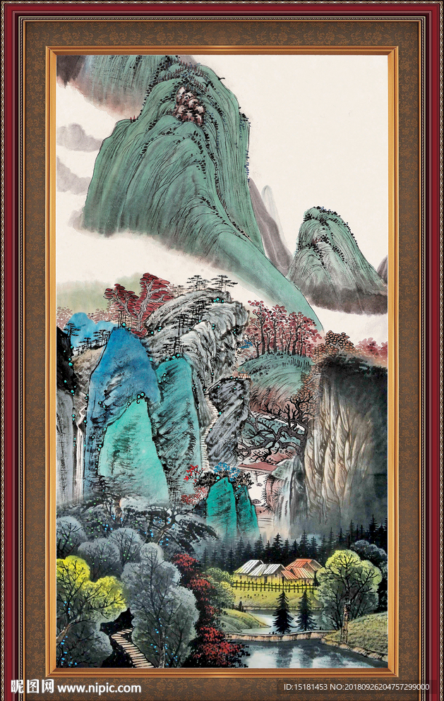 巨幅山水画