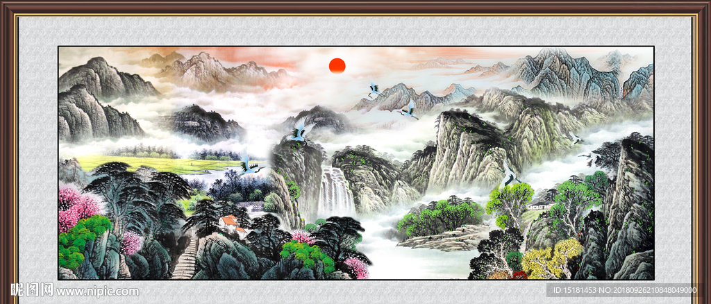 巨幅山水画