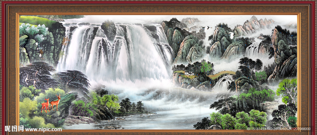 巨幅山水画