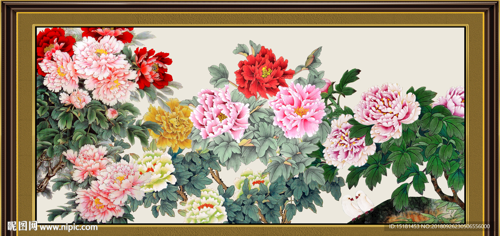国画牡丹