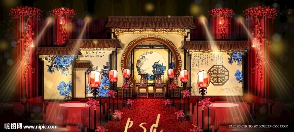 中式效果图