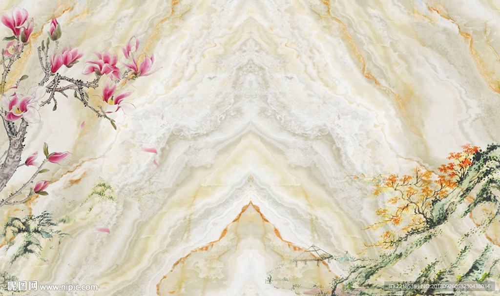 大理石纹背景墙