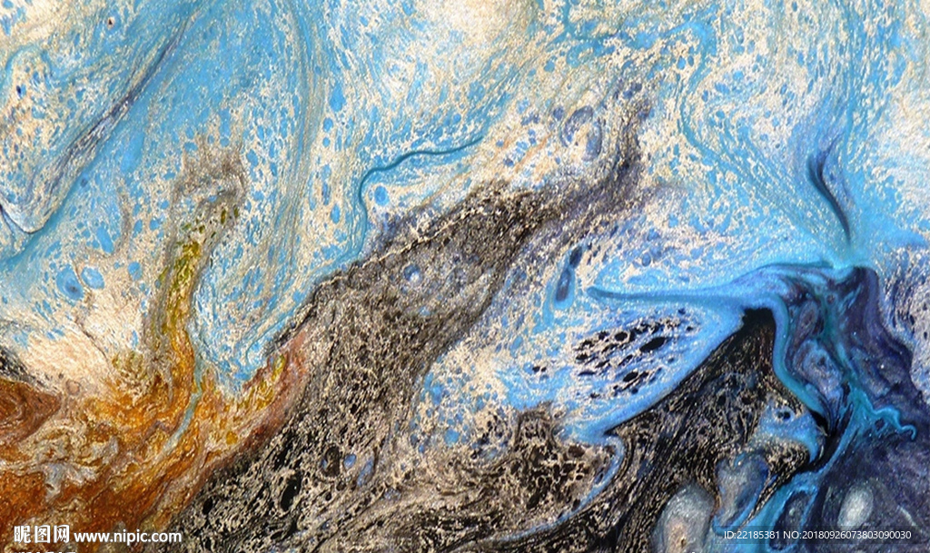 缤纷流体石纹背景墙