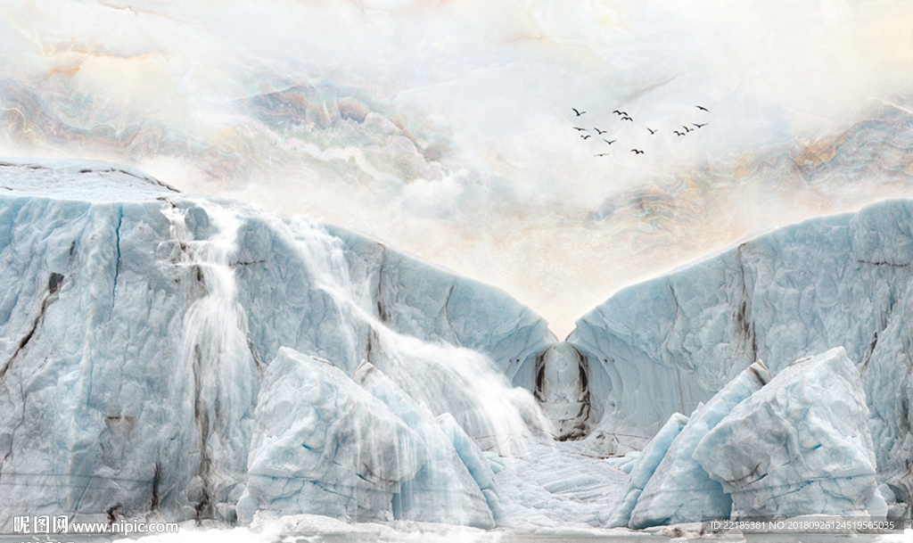 大理石岩石流水背景墙