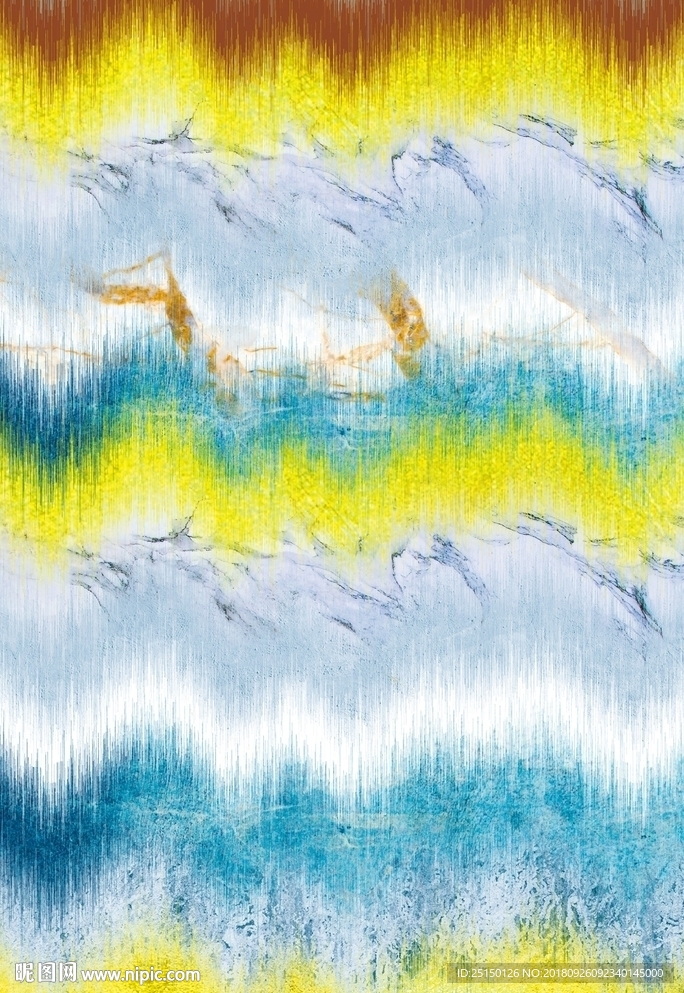 抽象波浪艺术装饰画