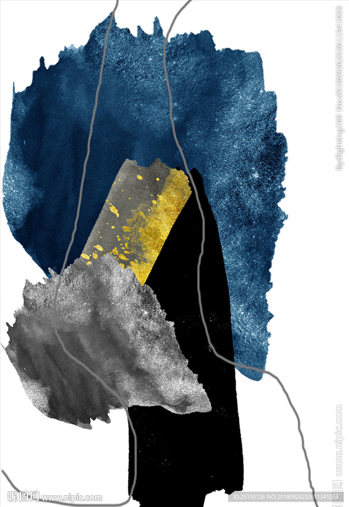 抽象色彩艺术风韵装饰画