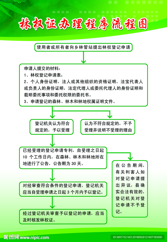 林权证办理程序流程图