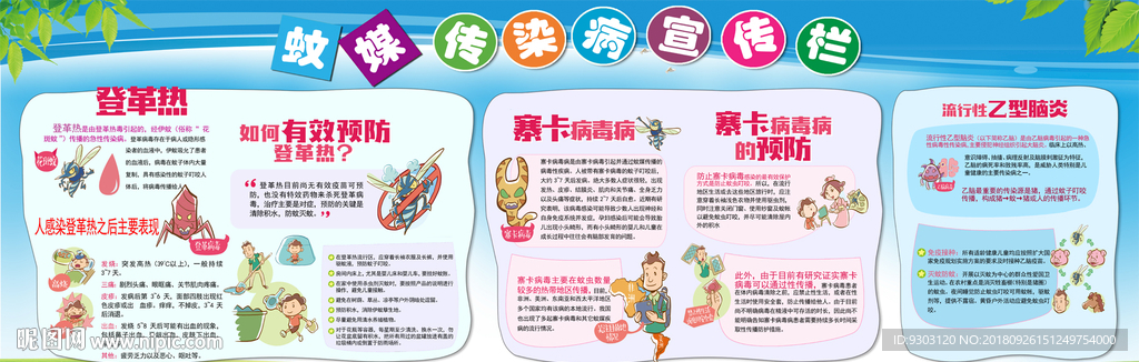 蚊媒传染病宣传栏