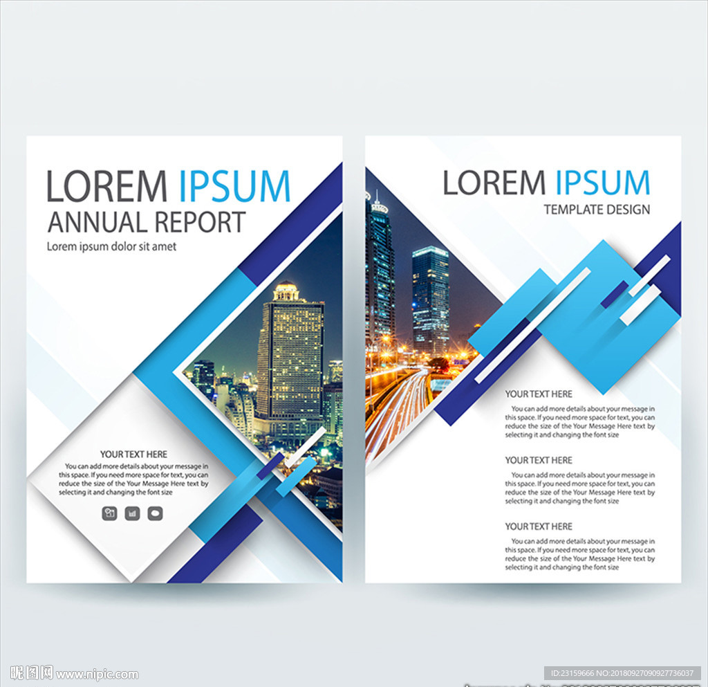 现代风格金融商务地产宣传单