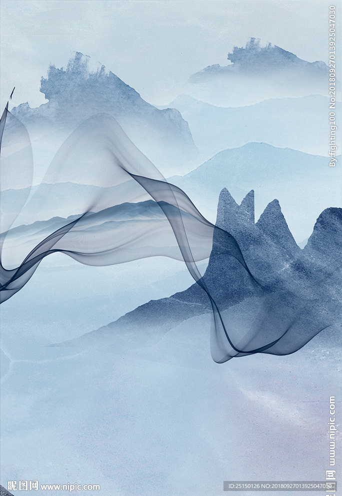 艺术抽象线条装饰画