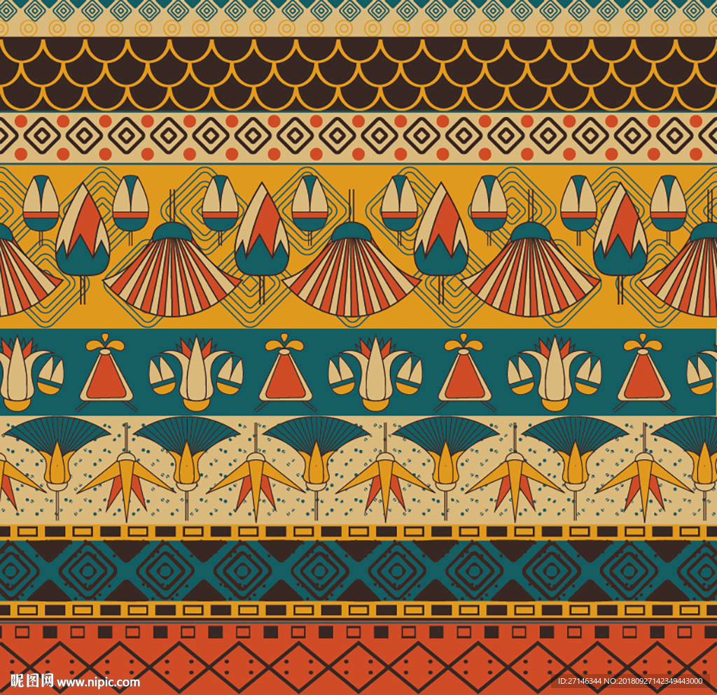 复古边框花纹背景底纹图案