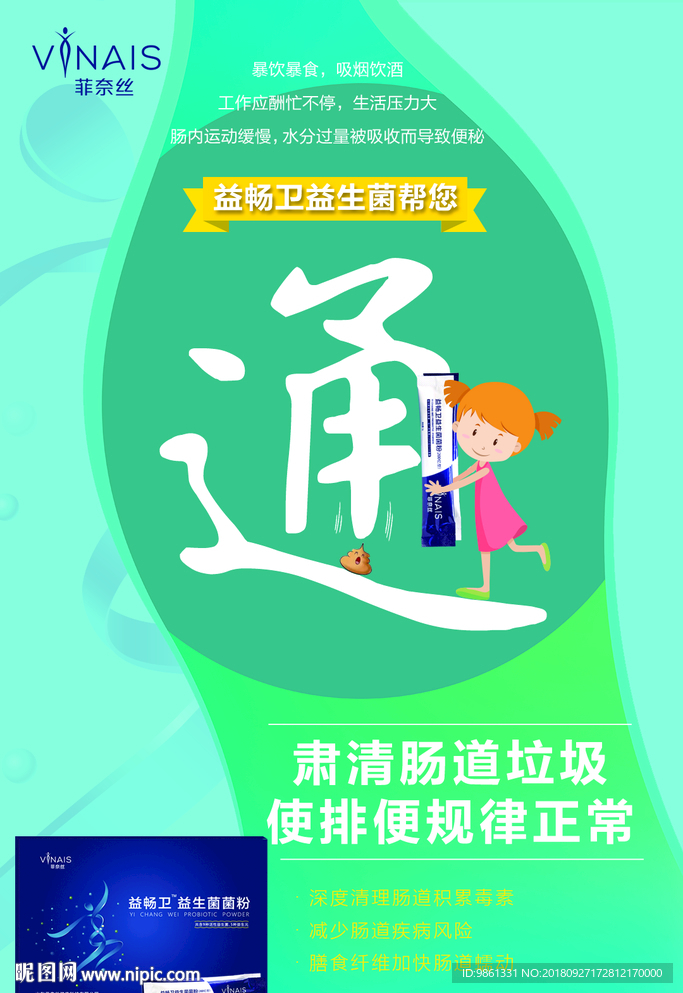 润肠通便海报