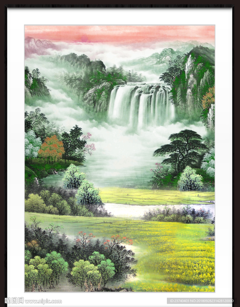 巨幅山水画