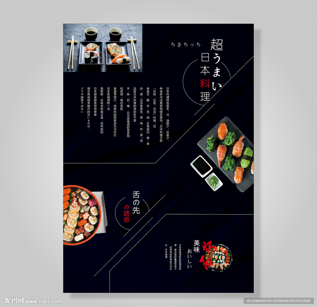 日本料理海报