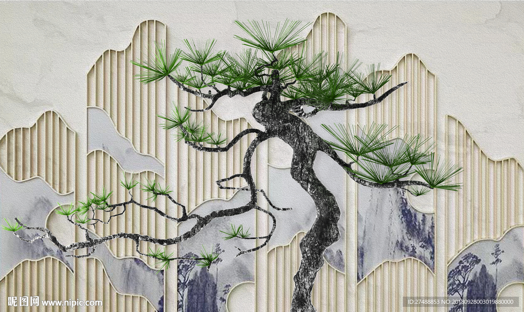 创意简约背景墙