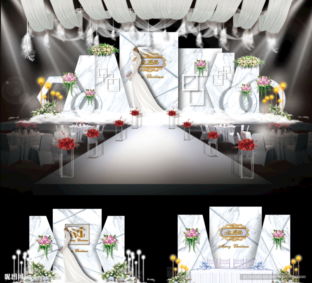 白色大理石婚礼